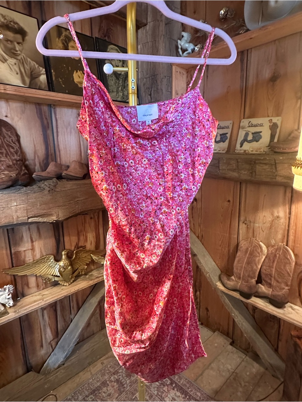 cinq a sept Pink Floral Slip Dress